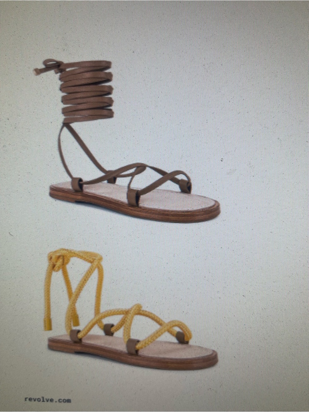 Rag & bone infinity leather or nylon saffron /brown sandals new in box 37 or 7 m - Picture 2 of 10